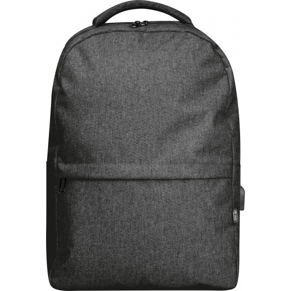Logo trade promotional items image of: rPET backpack RIMINI