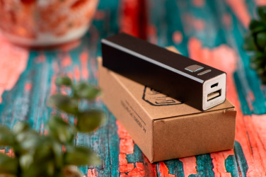 Logo trade business gift photo of: Metal power bank PORT HOPE 2200mAh