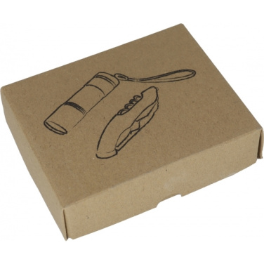 Logo trade promotional giveaway photo of: Set torch and pocket knife DOVER