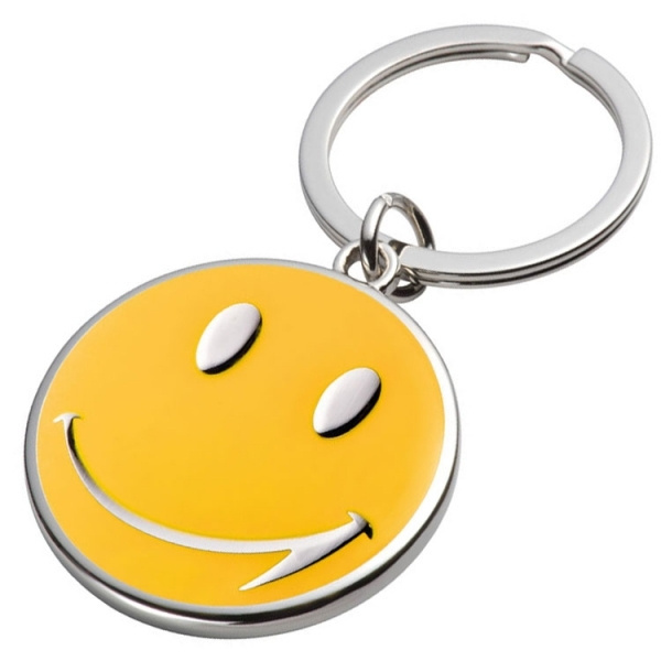 Logo trade promotional merchandise image of: Keyring SMILE