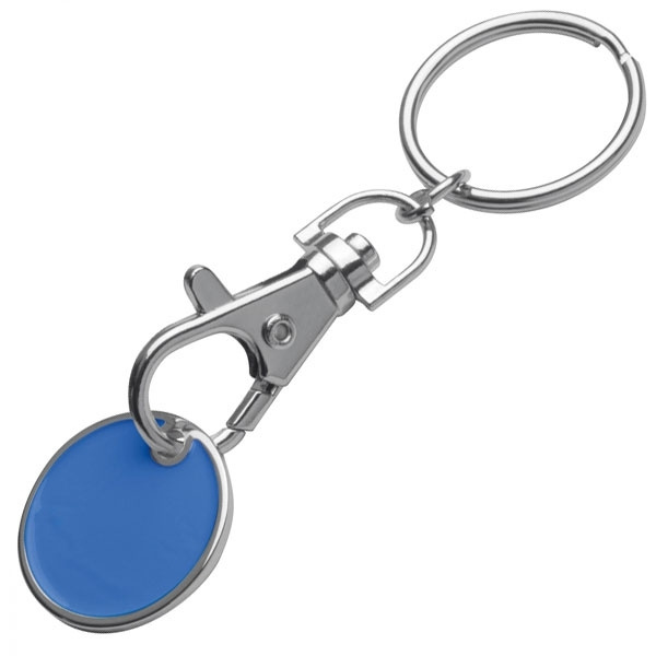 Logo trade promotional products image of: Keyring with shopping coin ARRAS