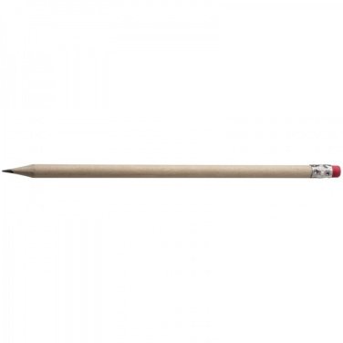 Logo trade business gift photo of: Pencil with eraser HICKORY