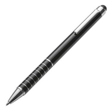 Logo trade promotional giveaway photo of: Metal ballpen with touch pen LUEBO
