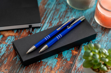 Logotrade corporate gift picture of: Metal writing set CLAREMONT