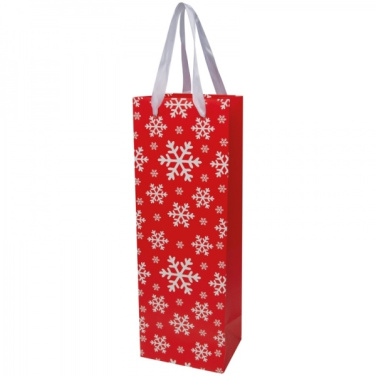 Logo trade promotional giveaways picture of: Wine bag in Christmas design LAPLAND