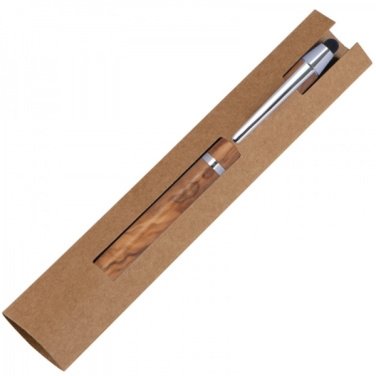 Logotrade business gift image of: Wooden ballpen with touch function ERFURT
