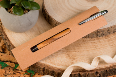 Logotrade promotional gift image of: Wooden ballpen with touch function ERFURT