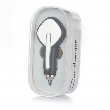 Logo trade promotional giveaways picture of: Dual USB Car Charger