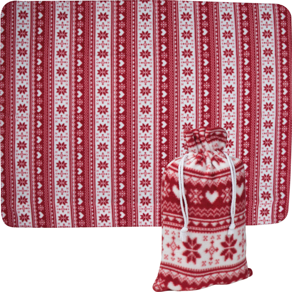 Logo trade promotional merchandise photo of: Christmassy blanket DEBRECEN