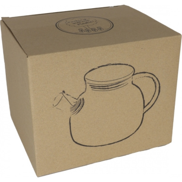Logo trade promotional merchandise image of: Glass jug with bamboo lid FRANKFURT 1000ml