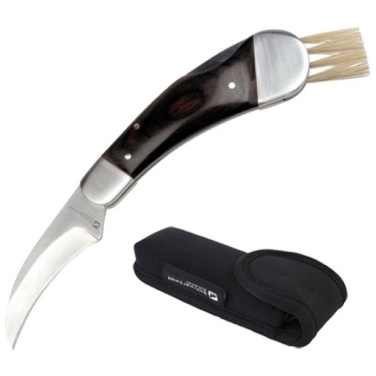 Logo trade promotional giveaway photo of: Mushroom knife PILZ Schwarzwolf