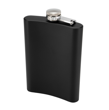 Logotrade promotional item picture of: Hip flask OLYMPOS Schwarzwolf