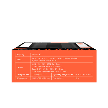 Logotrade promotional product image of: POWER BANK SILICON POWER QX55 30000 MAH