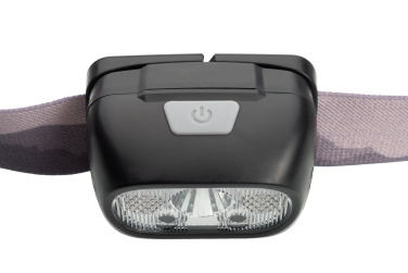 Logo trade business gifts image of: Head lamp HERLEN Schwarzwolf