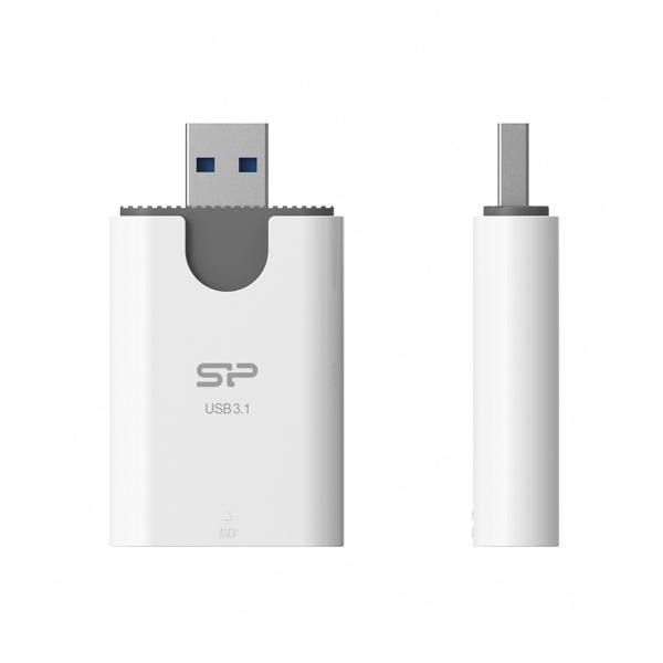 Logotrade promotional merchandise picture of: MicroSD and SD card reader Silicon Power Combo 3.1