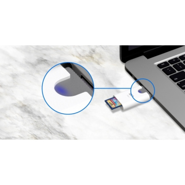 Logo trade promotional merchandise photo of: MicroSD and SD card reader Silicon Power Combo 3.1