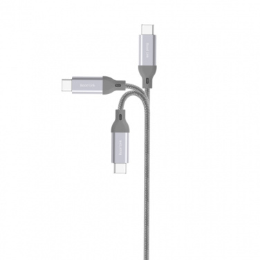 Logotrade promotional products photo of: Nylon data transfer cable LK30 Type - C Quick Charge 3.0