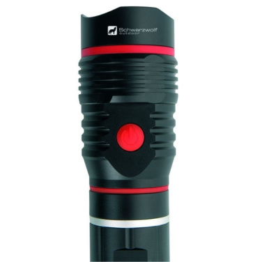 Logo trade promotional merchandise image of: Flashlight BIWA Schwarzwolf