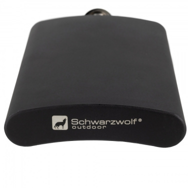 Logo trade corporate gifts picture of: Hip flask MADONIE Schwarzwolf