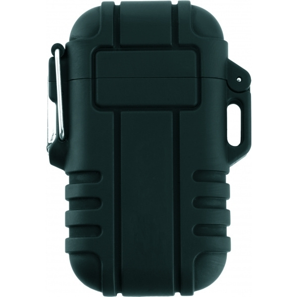 Logo trade promotional giveaways image of: Ecological lighter SANFORD Schwarzwolf