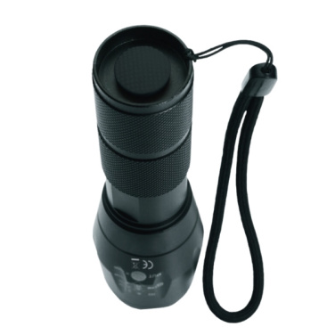 Logo trade promotional product photo of: Flashlight DELGADA Schwarzwolf