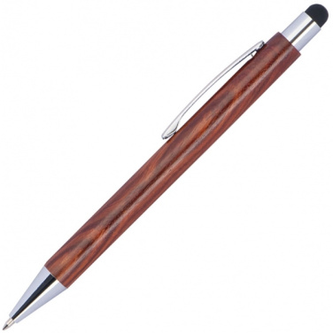 Logotrade promotional merchandise picture of: Wooden ballpen BILZEN