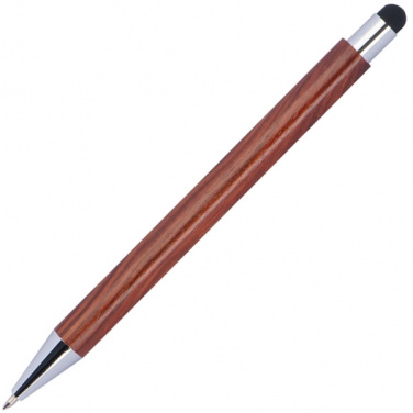 Logo trade promotional giveaways picture of: Wooden ballpen BILZEN
