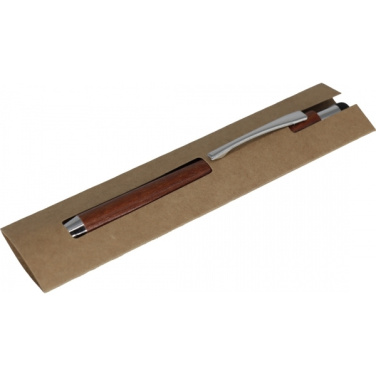 Logo trade corporate gifts image of: Wooden ballpen BILZEN