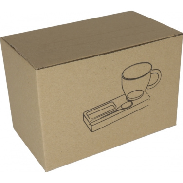Logo trade promotional products picture of: Tray with cup and spoon FORMOSA 150 ml