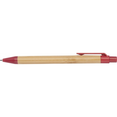Logo trade advertising products picture of: Wheatstraw and bamboo ballpen HALLE
