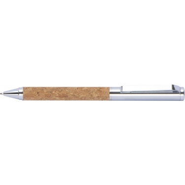 Logotrade advertising products photo of: Twist-ballpen metal and cork LILLEHAMMER