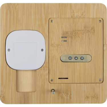 Logo trade advertising product photo of: Bamboo weather station GRANADA