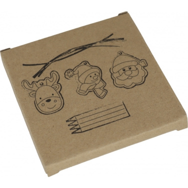 Logotrade promotional item picture of: Christmas tree tag painting set DRESDEN