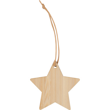 Logotrade corporate gift picture of: Bamboo star pendant FOGGIA