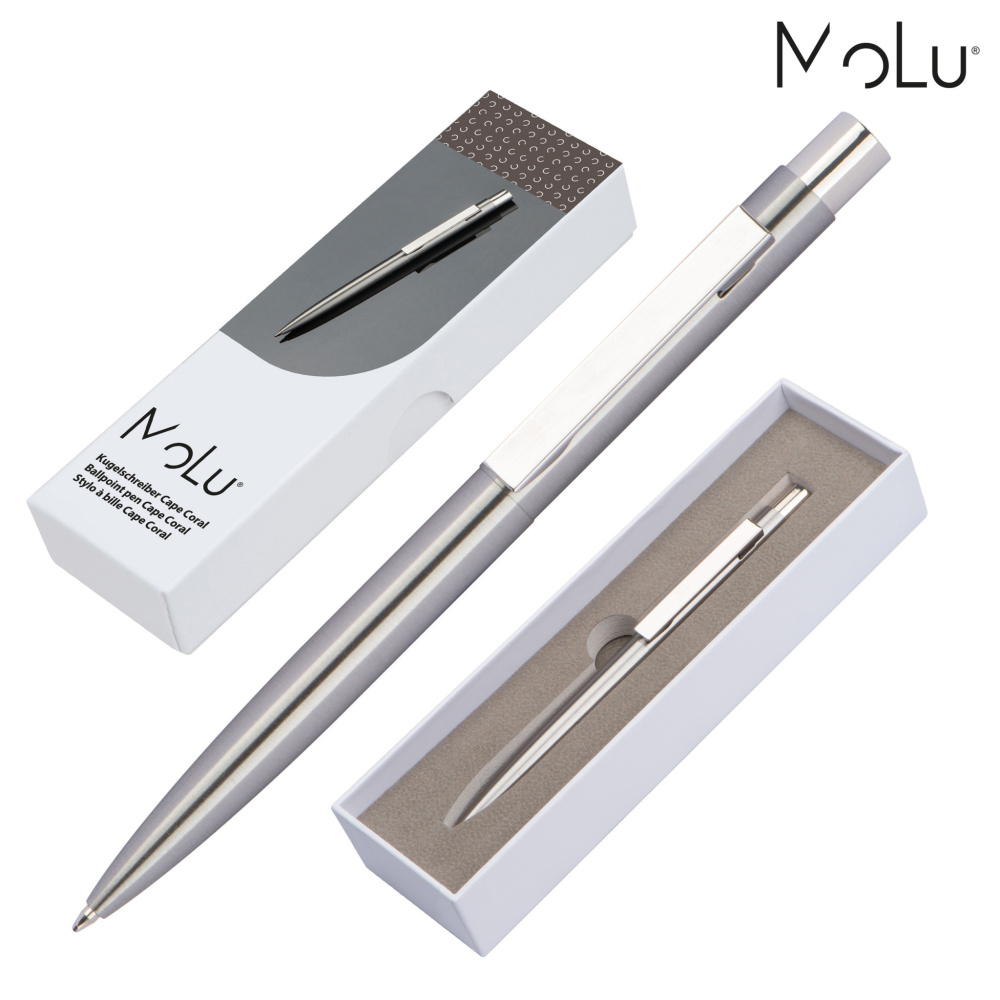 Logotrade promotional product picture of: Stainless steel pen CAPE CORAL MoLu