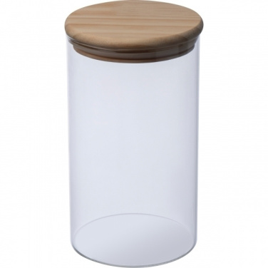 Logo trade corporate gifts picture of: Borosilicate container ONTARIO 1000 ml