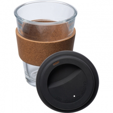 Logotrade promotional item image of: Glass drinking cup WROCŁAW 350ml