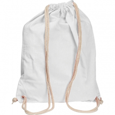 Logo trade advertising products picture of: Cotton gym bag CARLSBAD