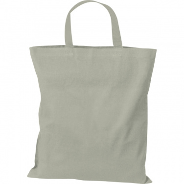 Logo trade promotional merchandise photo of: Cotton bag with short handles BREGENZ