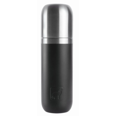 Logo trade promotional giveaways picture of: Vacuum bottle DINARA Schwarzwolf