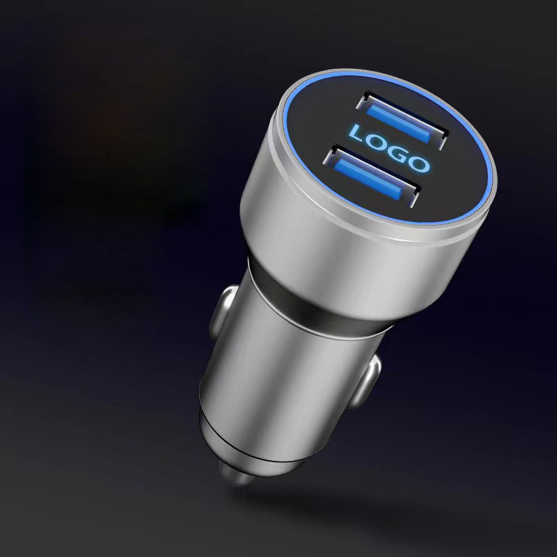Logotrade promotional merchandise photo of: Car charger with enlighted logo for engraving