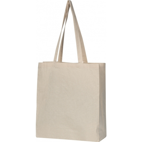 Logotrade promotional products photo of: Organic cotton bag with bottom fold INNSBRUCK