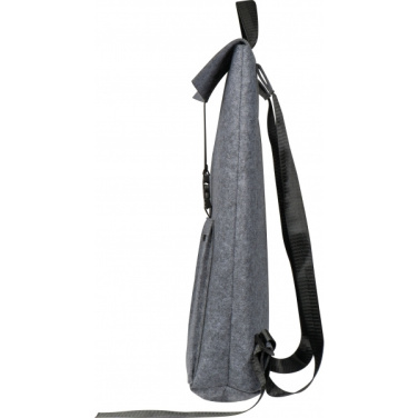Logo trade promotional giveaways picture of: RPET Felt Backpack BIRMINGHAM