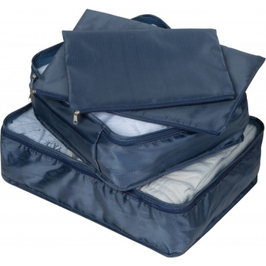 Logo trade promotional merchandise photo of: 4-piece travel set BELMONT
