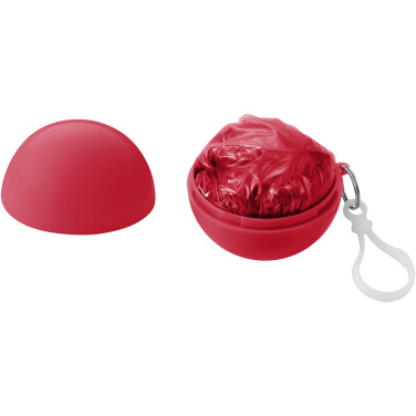 Logo trade promotional item photo of: Xina rain poncho in storage ball with keychain
