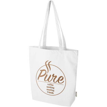 Logo trade promotional giveaways image of: Florida 270 g/m² GRS recycled tote bag 10L