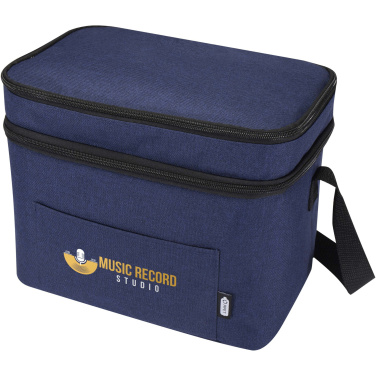 Logo trade promotional giveaways image of: Tundra GRS RPET double compartments cooler bag 13L
