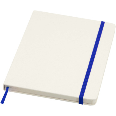 Logo trade corporate gifts image of: Bass A5 recycled hard cover notebook with lined pages