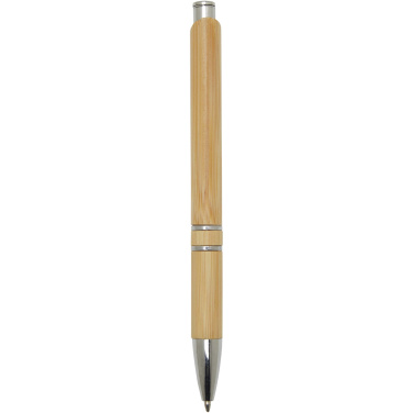Logo trade promotional merchandise photo of: Wicker bamboo ballpoint pen
