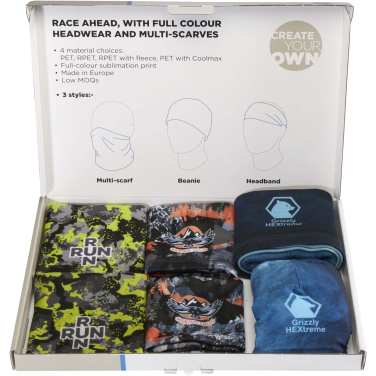 Logo trade promotional merchandise photo of: Sublimation headwear sample box